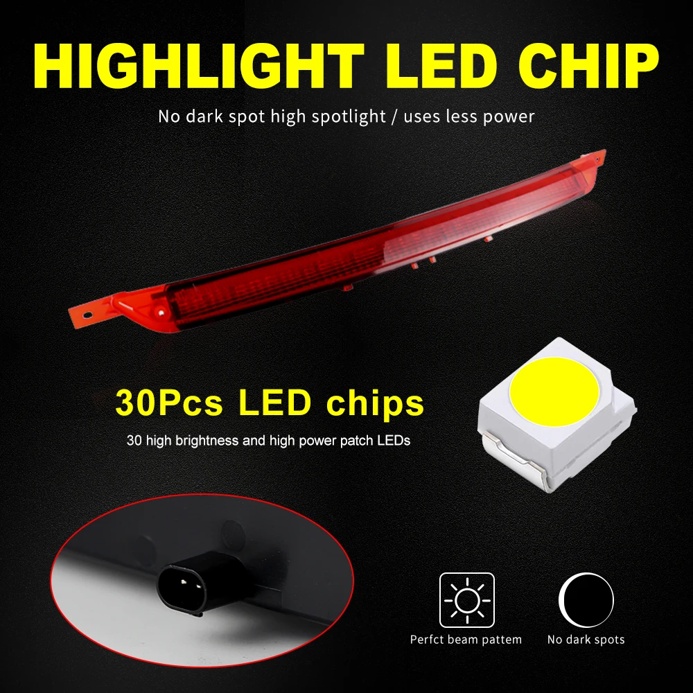 

1PC Car 3RD Third Brake Light Rear Trunk Tail Stop Lamp For VW MK7 Golf GTI Golf R 2015-2019 OEM 5G6945087A Car Accessories