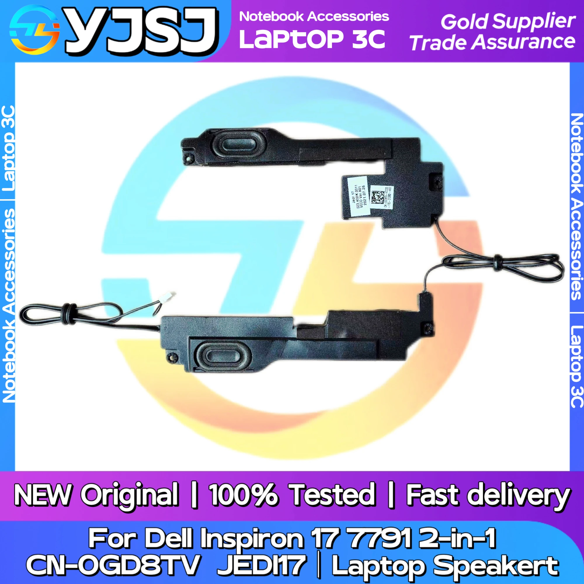 

New Original Laptop Notebook Audio Speaker For Dell Inspiron 17 7791 2-in-1 built-in speaker horn audio CN-0GD8TV JEDI17