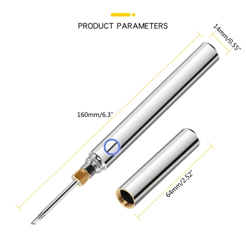 Imagem -06 - Ferro Solda Bateria Usb sem Fio Ferro Solda Portátil Máquina Solda Elétrica Ferramentas Reparo Caneta Solda