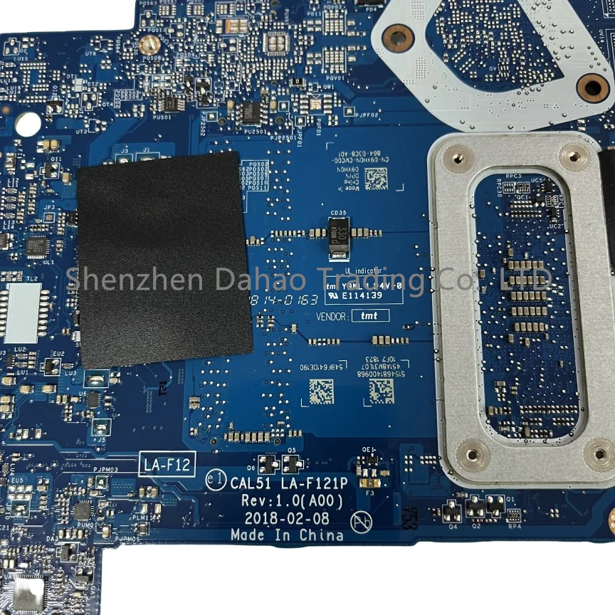 CAL51 LA-F121P For DELL Inspiron 5575 5775 3585 Laptop Motherboard With R3-2200 R5-2500 CPU DDR4 CN-0525HD 09XH0N Fully Tested