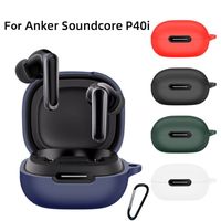 Anti-Fall Earphone Case Dustproof Silicone Bluetooth Headphone Protective Case Washable Shockproof for Anker Soundcore P40i