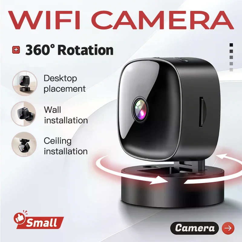 HD WiFi Smart Mini Surveillance Camera, Remote Video Monitor Camcorder For Smart Home Security