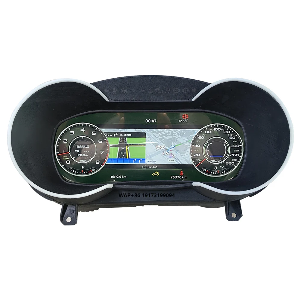 Panel Instrumen LCD Virtual Cockpit Digital untuk TT 2008-2014, Pemutar Multimedia Mobil, Layar Dashboard, Speedometer