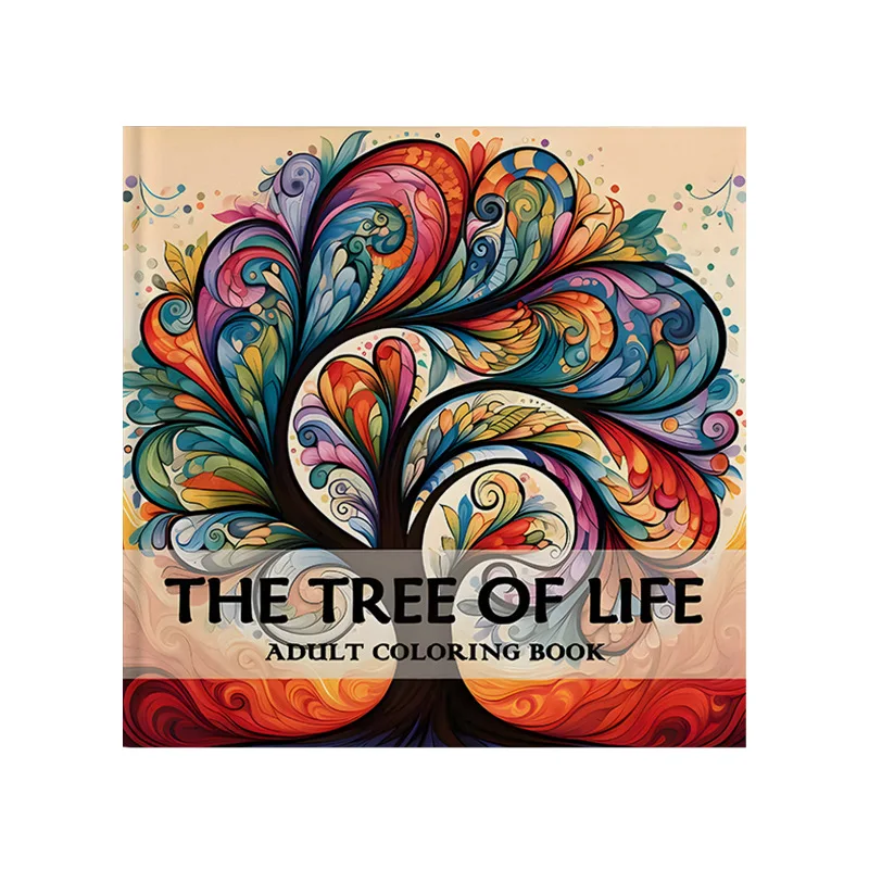 Tree of Life Coloring Book Intricate Pattern Art Book Gift For Adult Relaxation