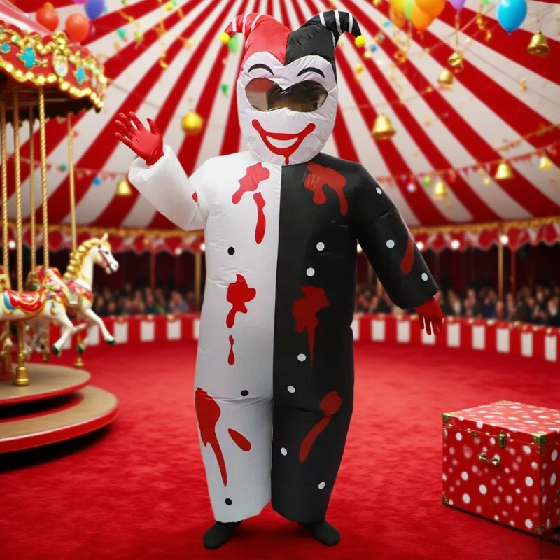 

Adult inflatable fancy clown costume Halloween funny series clown cosplay dress up Halloween celebration party props gifts