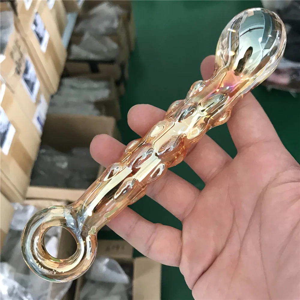 Anus Dilator Glass Dildo Crystal Anal Plug Men Anal Masturbation Tool Butt Plug Toy Female Vaginal Masturbator Glass Penis