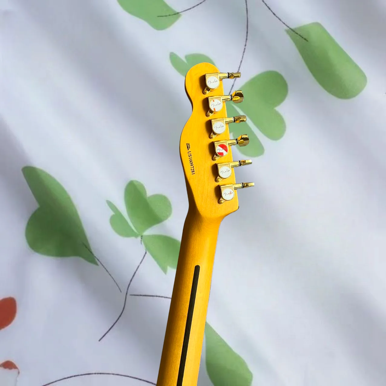 Electric guitar, factory customized, made of maple and peach blossom wood, matte gold TL, in stock, fast and free shipping