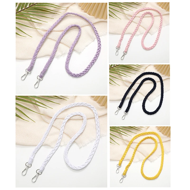 1Piece Handwoven Rope Camera Chain Simple Solid Color Shoulder Crossbody Bag Replacement Strap For Women Anti Lost Straps