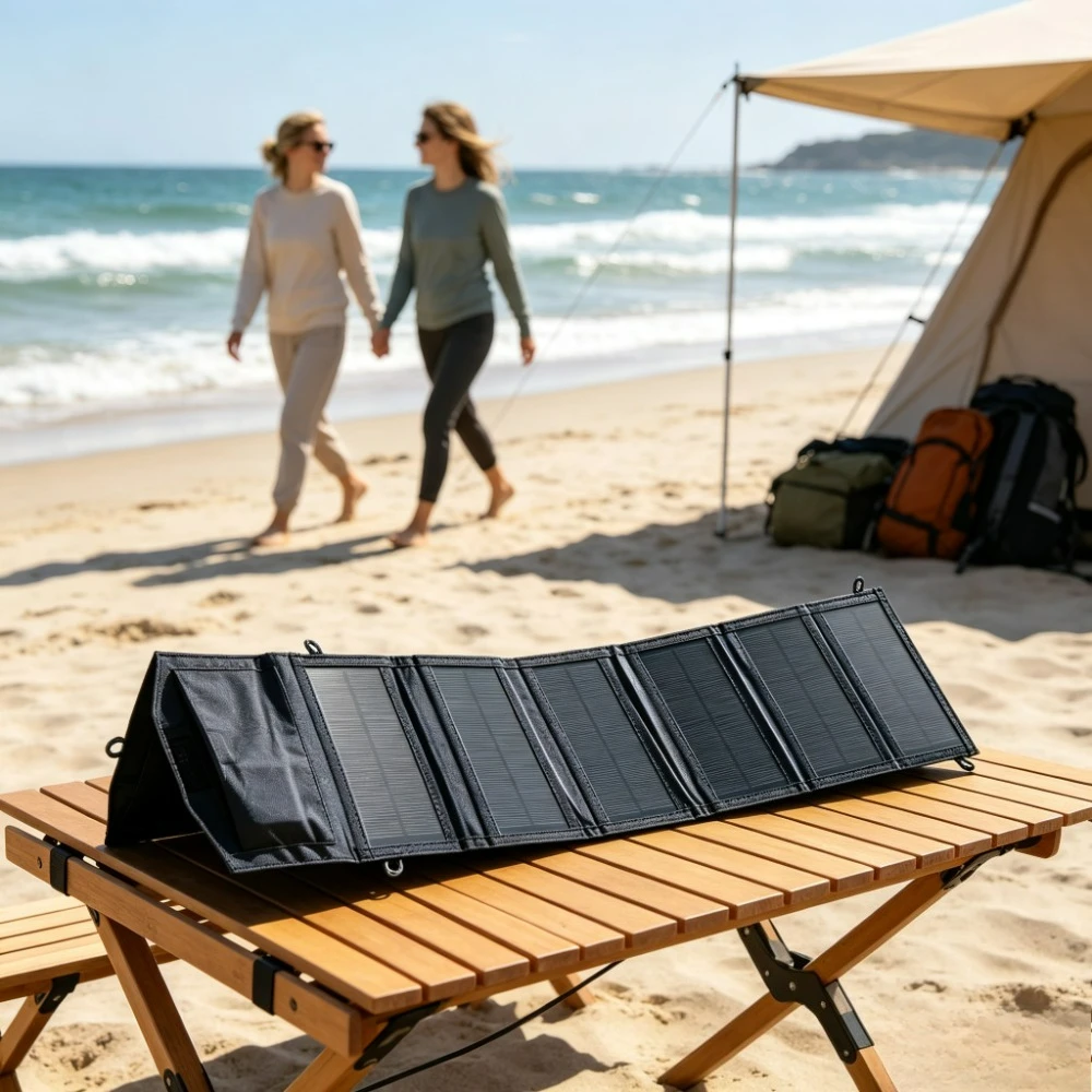Stable Output USB Solar Panel Foldable 25W 100W Portable Waterproof Charger for Action Camera Headset Power Bank Outdoor