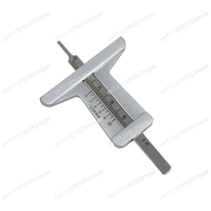 2pcs Precision Tire Tread Depth Gauge Professional 50mm Car Tire Pattern Measuring Ruler Stainless Steel Portable