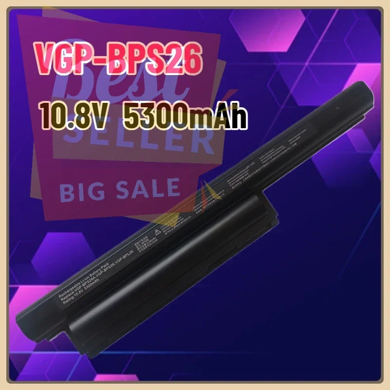 

New 11.1V 4400mah BPS26 Battery For Sony Vaio VPCEH16EC VGP-BPL26 VGP-BPS26 VGP-BPS26A for Sony Vaio CA CB EG EH EJ EL