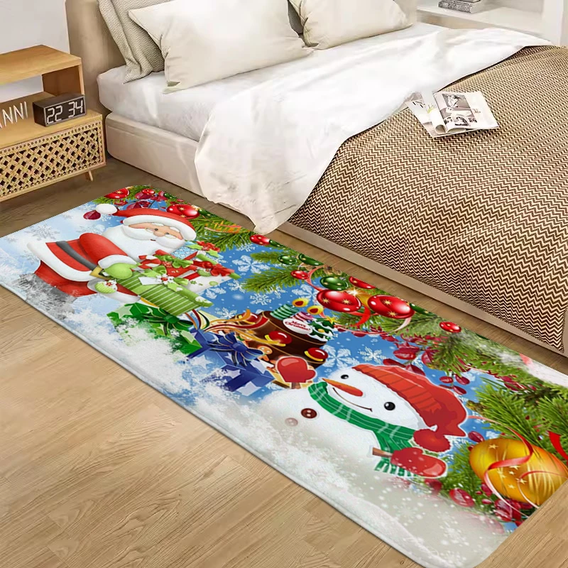 Custom Bathroom Rug S-Christmas Cartoons Things for Home Entrance Mats Kitchen Carpet for Bedroom Floor Door Mat Non Slip Carpet