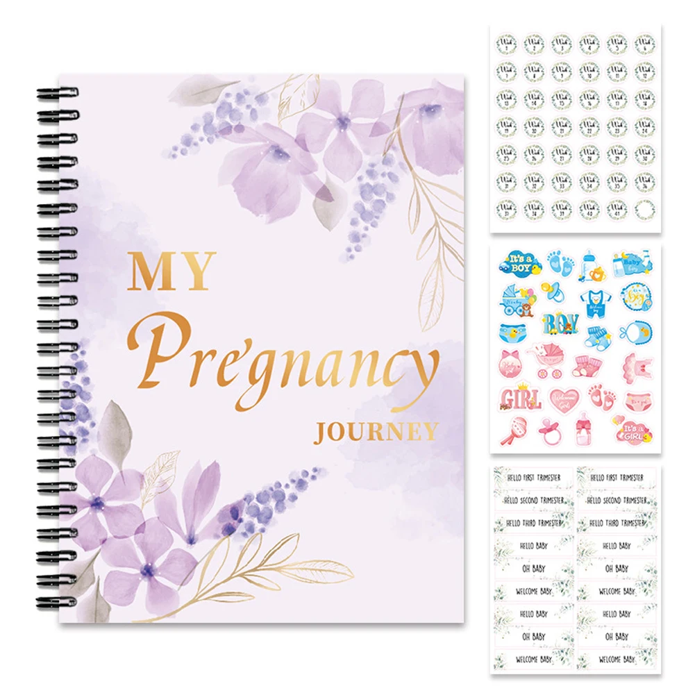 Pregnancy Planner Journal with Stickers Pregnancy Planner Notebook Pregnancy Weekly Organizer for Documenting Pregnancy Memories