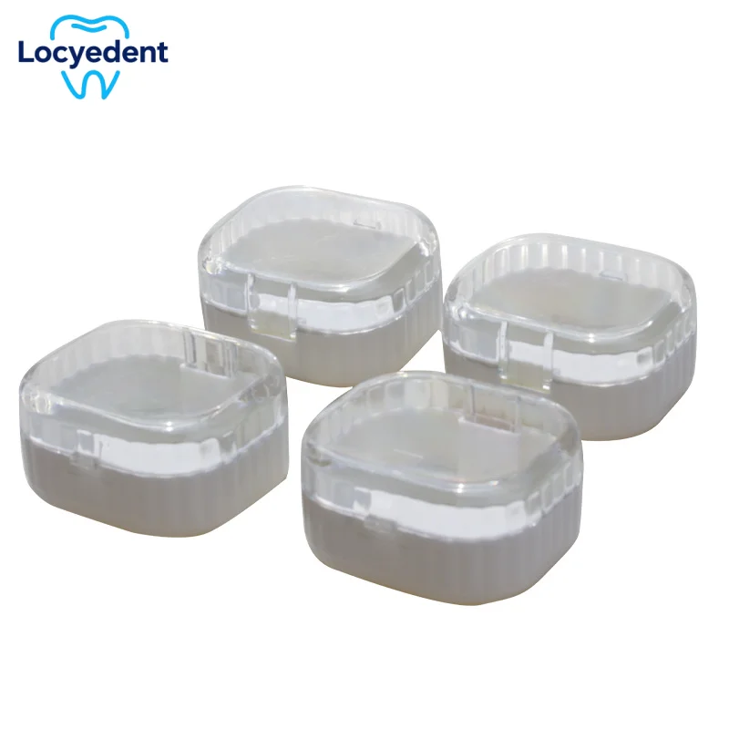 Multi Functional Double-layer Denture Holder Orthodontic Storage Boxes Drainage Layered Portable Denture Storage Box ﻿