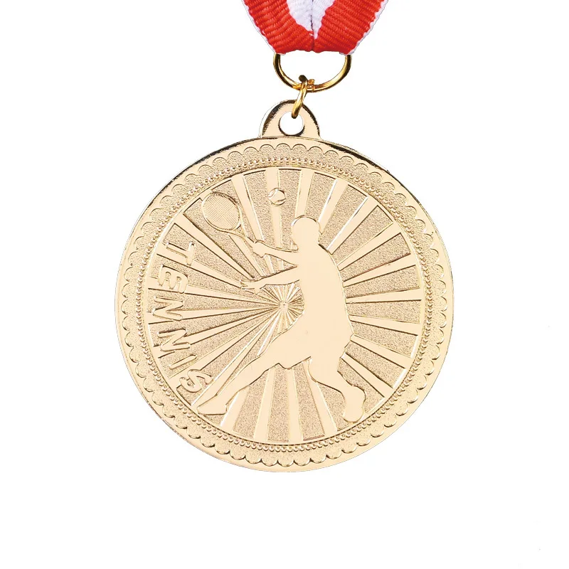 

Tennis metal medal sports competition sports award championship and runner-up and third-place commemorative badge