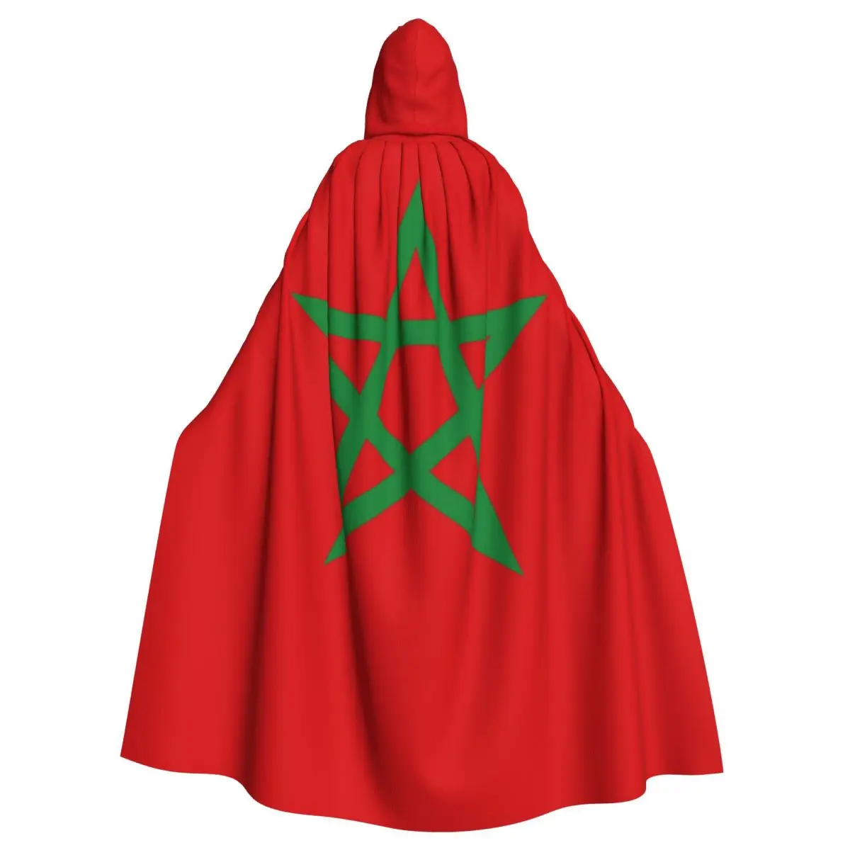 Witch Cloak Flag Of Morocco Halloween Cosplay Costume Unisex Adult Cloak Retro Ages Cape