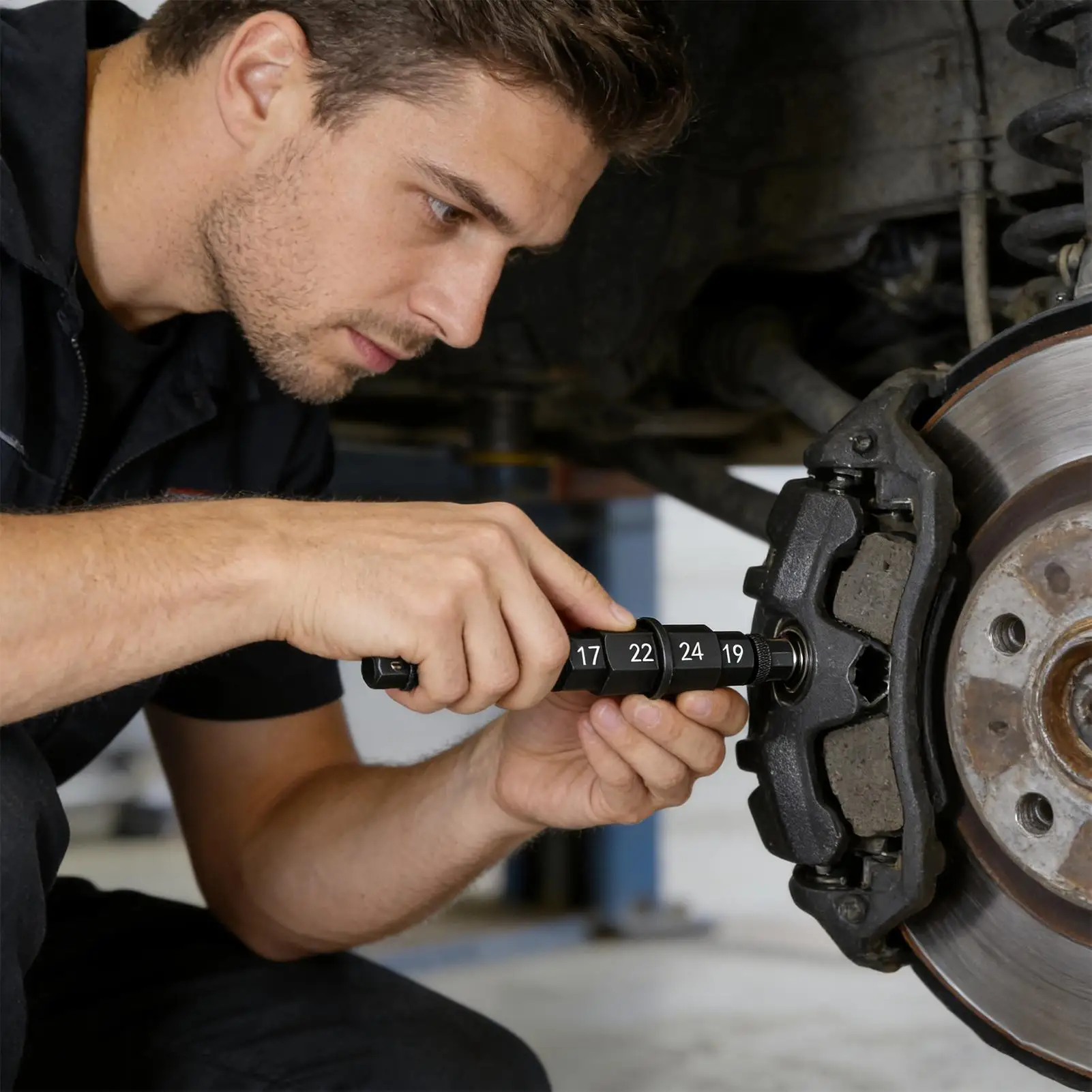 

Motorcycle Wheel Axle Spindle Tools 12-24mm Precise Compact Universal Portable Tool Motorcycle Hex Axle For Nut Tire Wheel Fork