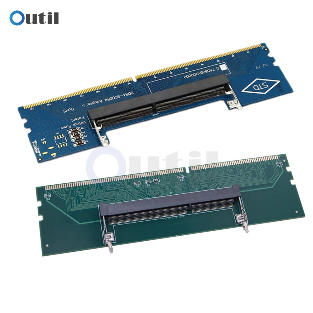 1 PCS แล็ปท็อปเดสก์ท็อปการ์ดอะแดปเตอร์หน่วยความจำ SO-DIMM ไปยัง PC DIMM การ์ด DDR3 DDR4 DDR5 หน่วยความจำ RAM CONNECTOR ADAPTER