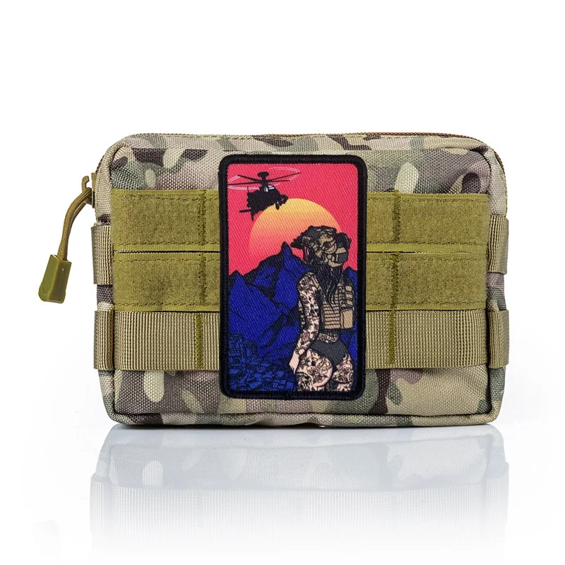 Parche táctico velcro We Raid At Sunset – Insignia moral militar - imagen 3
