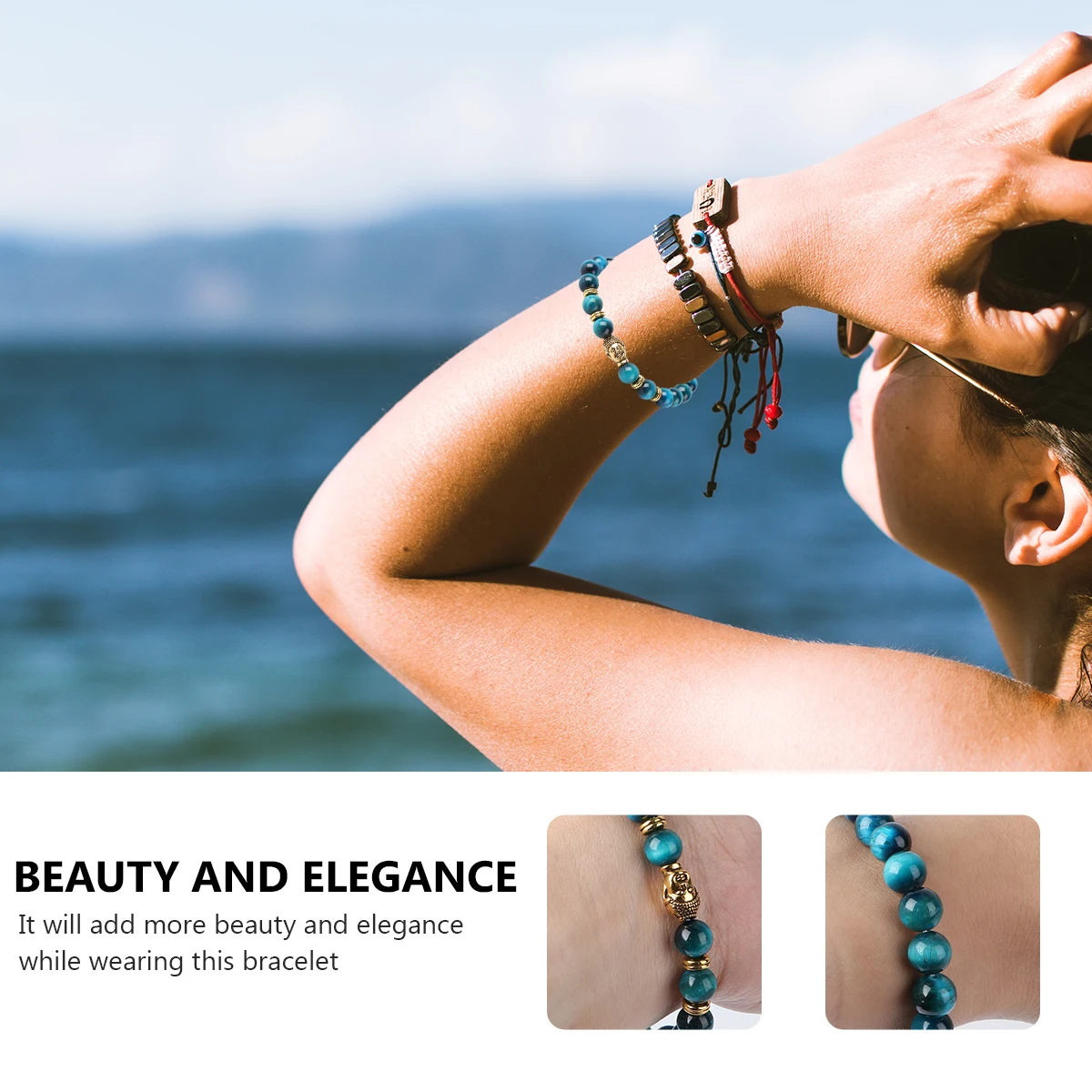 

Tiger-Eye Bracelet Exquisite Decor Design Fashion Bangle Express Sentiments Loved One Elegant Beauty Stylish Gift