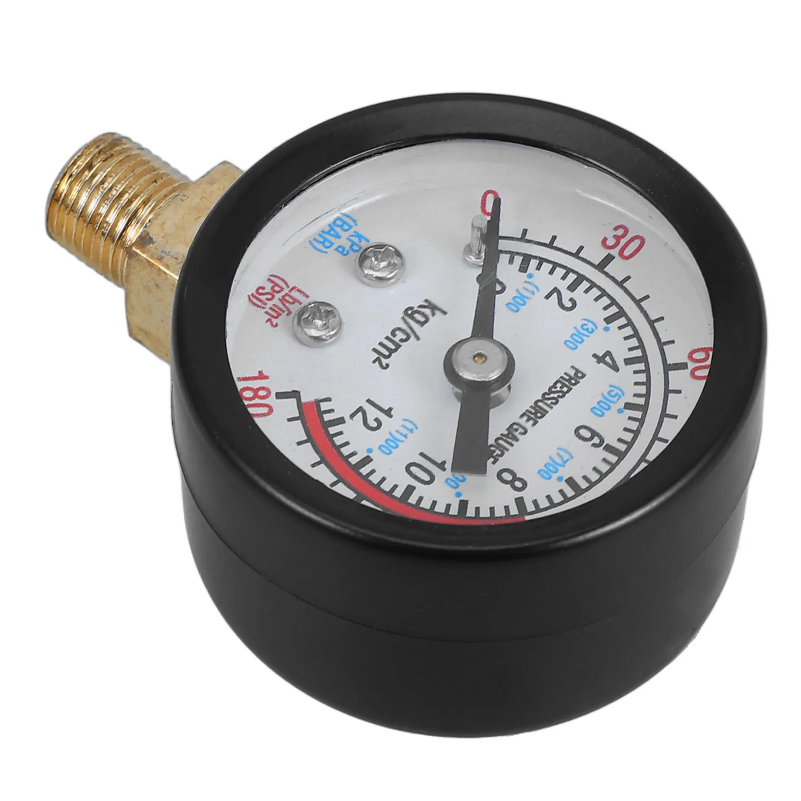 Acessório para manômetro, alta precisão, medidor radial vertical 0-12kg, uso doméstico industrial, compressor de ar, bomba de ar, ferramentas pneumáticas