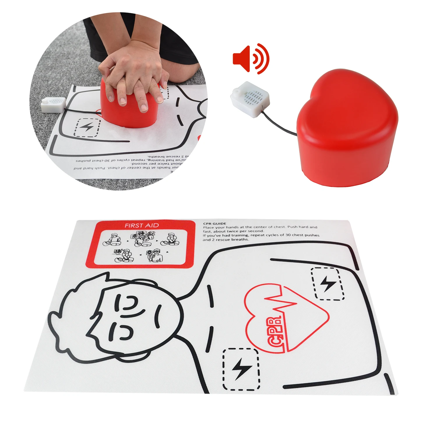 CPRHeart Training Cube for Hands on CPR Compression Training Practice Kit Muscle Memory Training Process Training