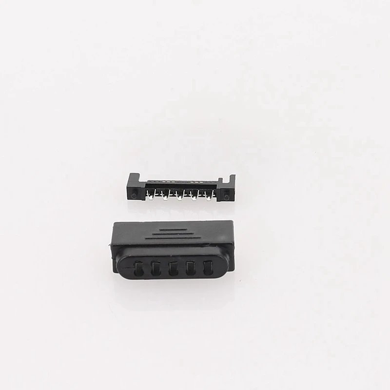 

10Pair L29-Sata Plug 5 Holes SATA Male SATA Male Socket Serial Port 15P Power Connector Shell Plug and Shell