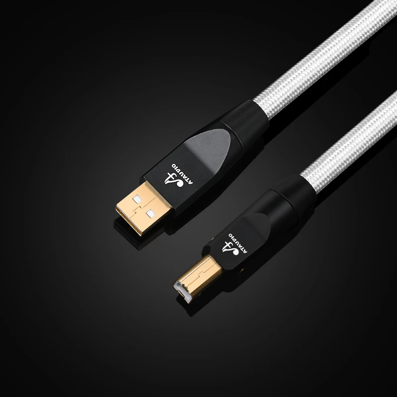 ATAUDIO Hifi USB Kabel DAC A-B C-B C-C Digital AB Audio A zu B high-end-Typ A zu typ B Hifi usb otg rollenmaschinenlinie typc Kabel 3