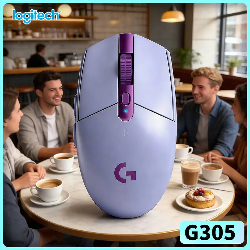 

Беспроводная игровая мышь Logitech G305 LIGHTSPEED, 12000 DPI HERO, 6 программируемых кнопок, 250 часов автономной работы, для ПК и Mac