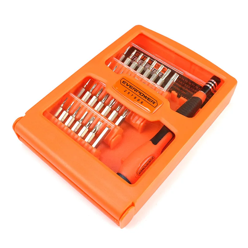 31-Piece Set of Precision Screw Batch 257906 Cutter Head Material CRV Chrome Vanadium Steel