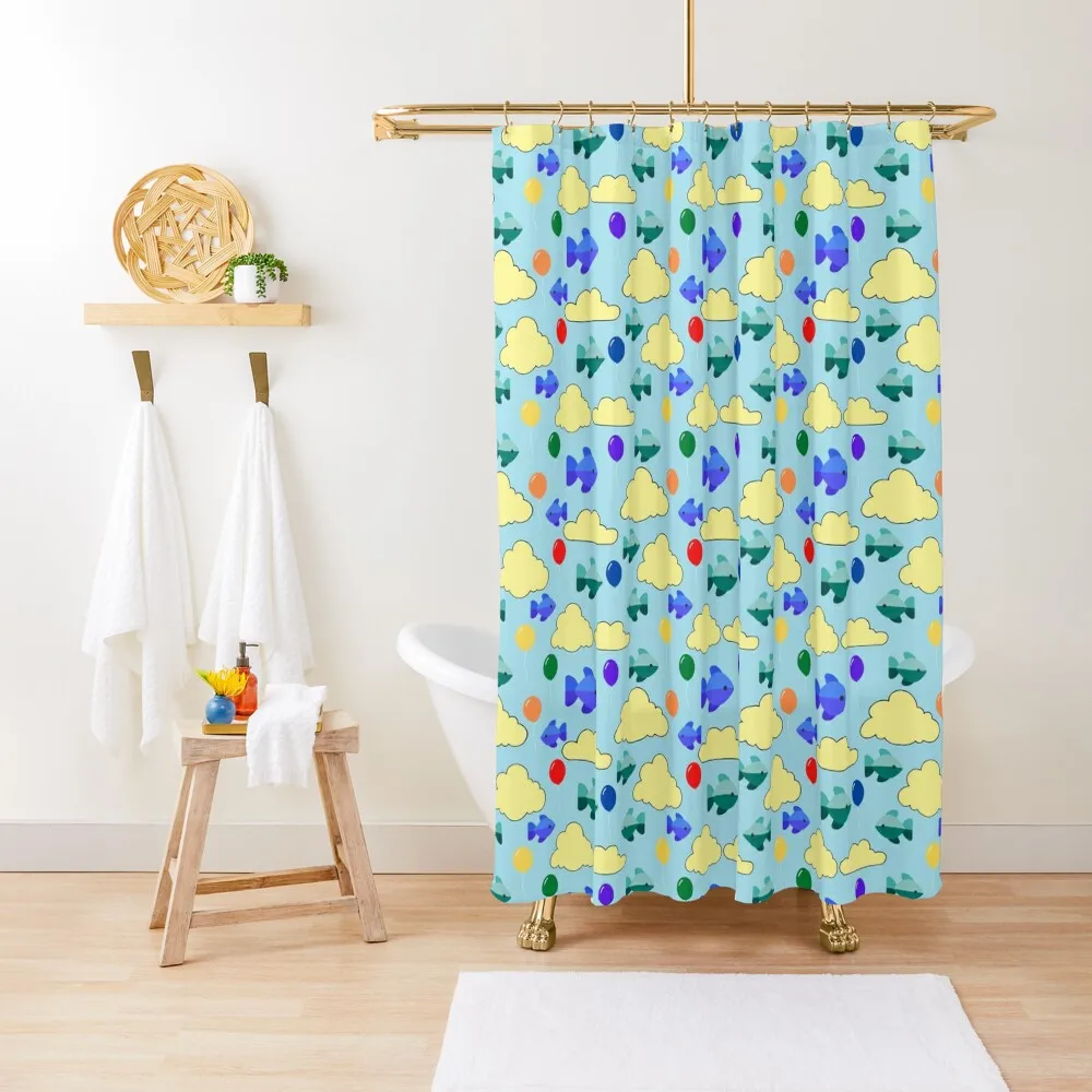

Fish upon the sky Shower Curtain Waterproof Shower Cover For The Bathroom Bathtub Curtain