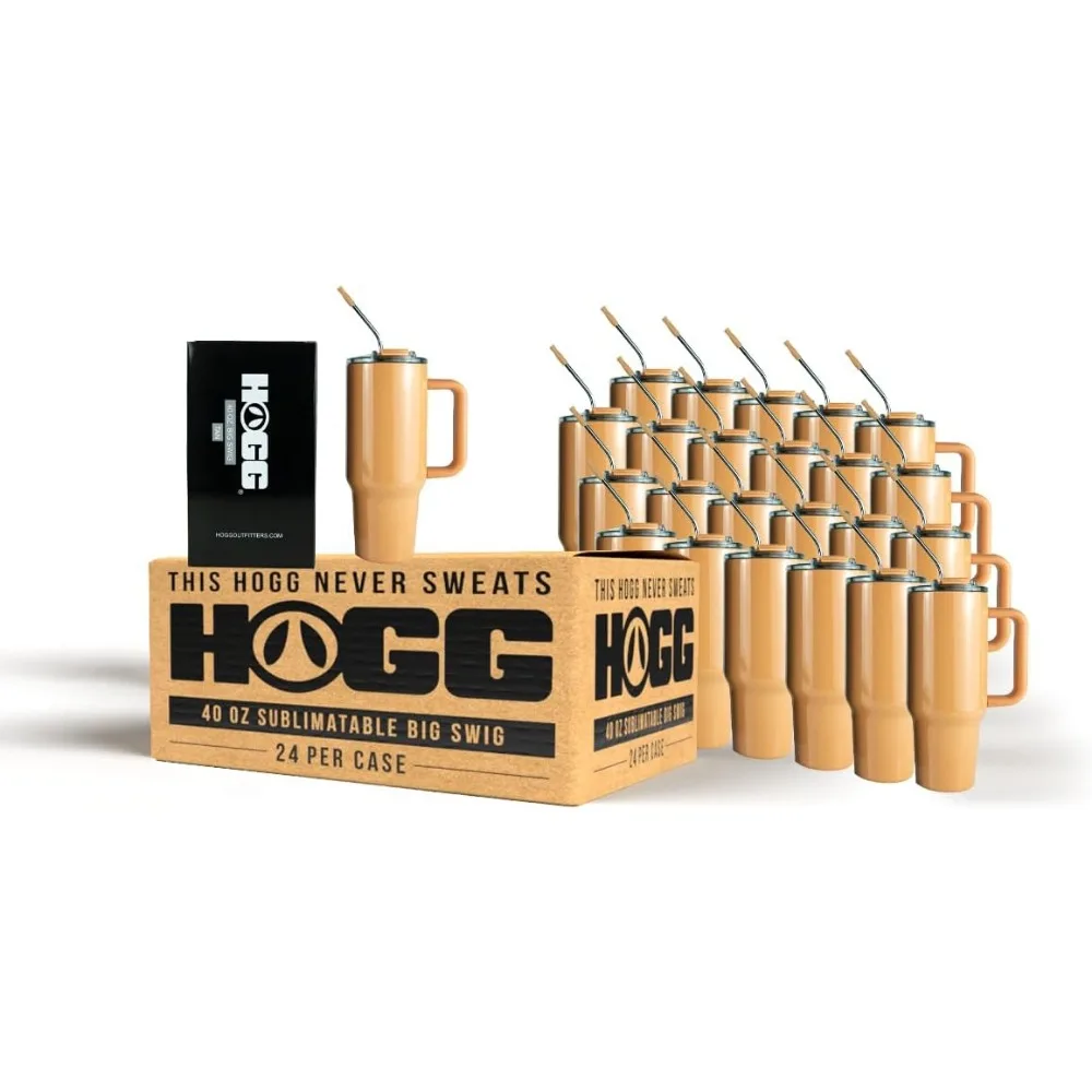 

Настраиваемый футляр для стакана большой Swig на 40 унций, готовый к сублимации, коричневый, с 24 отделениями, подходит для DIY, брендов, винил, спиртовых чернил, a