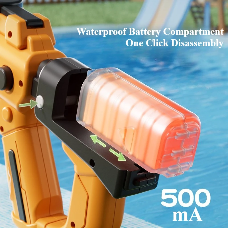 :Simulated Flame Electric Water Gun for Kids Sensor Flash Children Automatic Watergun Summer Outdoor Beach Pool Toy