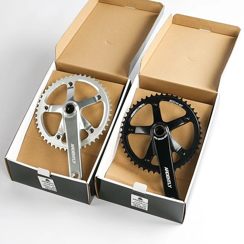ARDENTLY クランクセット Ardently Bicycle Hollow Integrated Crankset FixeGear Crank 48T