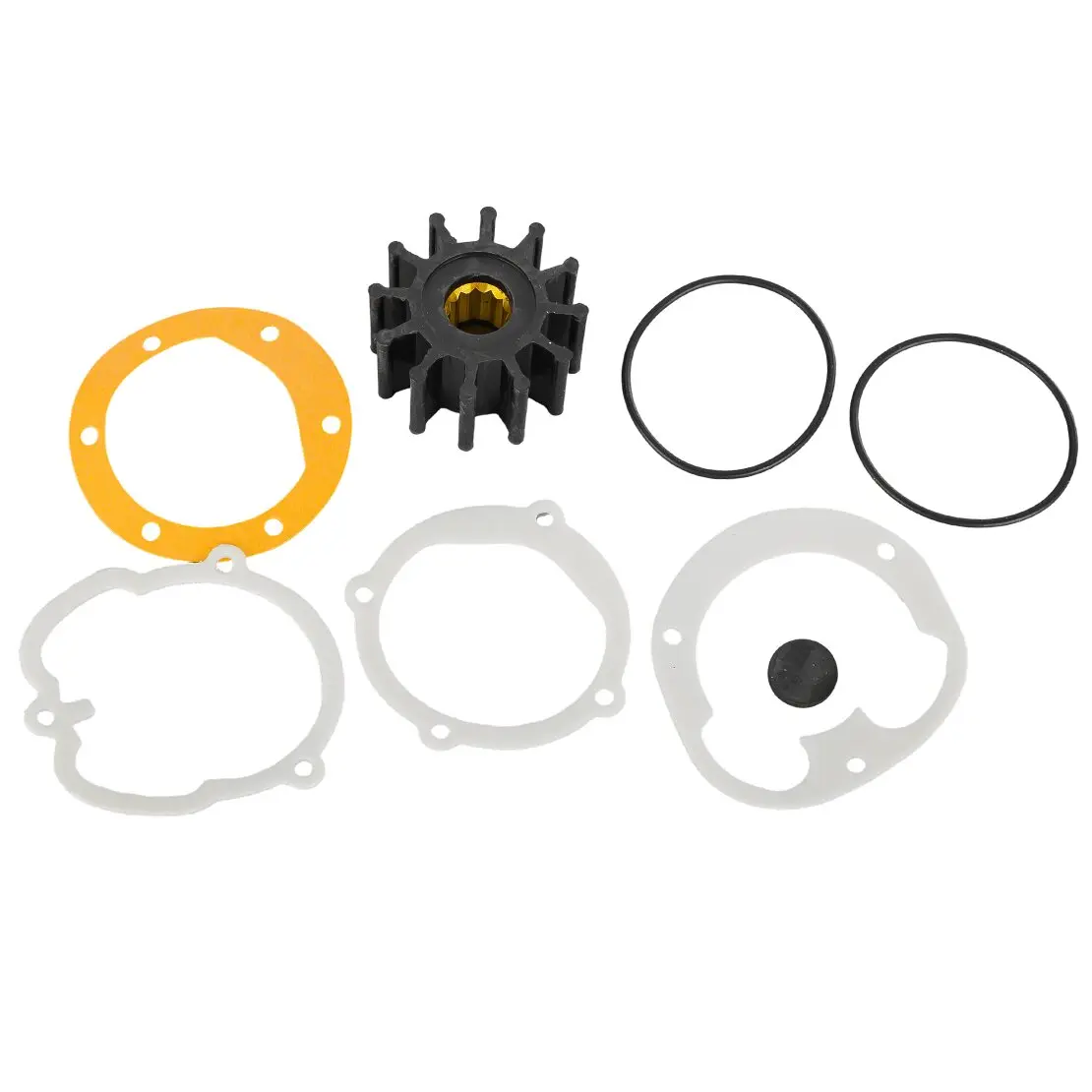 

1210-0001 1210-0001-P Engine Water Pump Flexible Impeller Repair kit Black fit for Jabsco Model
