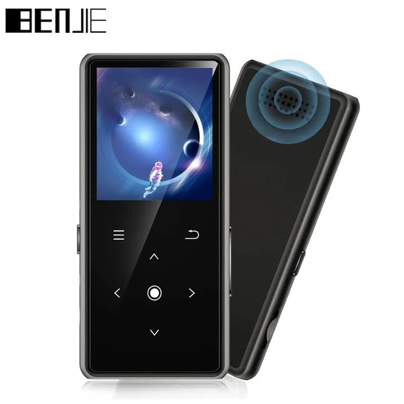 New BENJIE X3 Bluetooth 5.2 MP3 Player With Speaker HiFi Music Player Walkman Support Video FM Radio Recording E-book TF SD Card