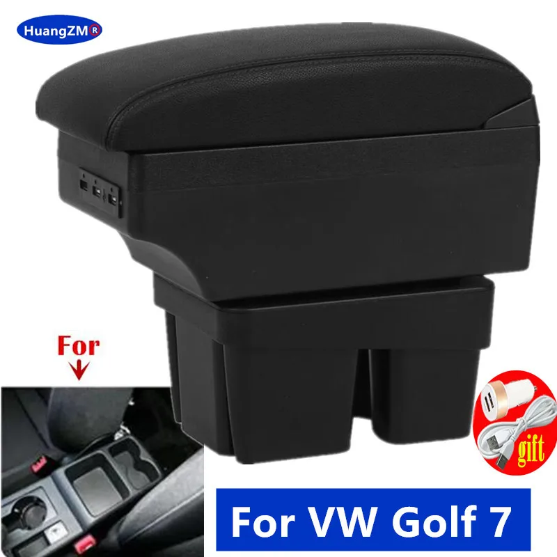

Для VW Golf 7 Подлокотник для Volkswagen Golf 7 Mk7 2014-2019 Автомобильный подлокотник Ящик для хранения Специальная модернизация Автомобильные аксессуары