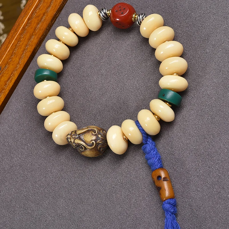 Tibetan-style camel bone medicinal tablets, abacus , Buddhist prayer beads for men and women, hand bracelets, necklaces, wh