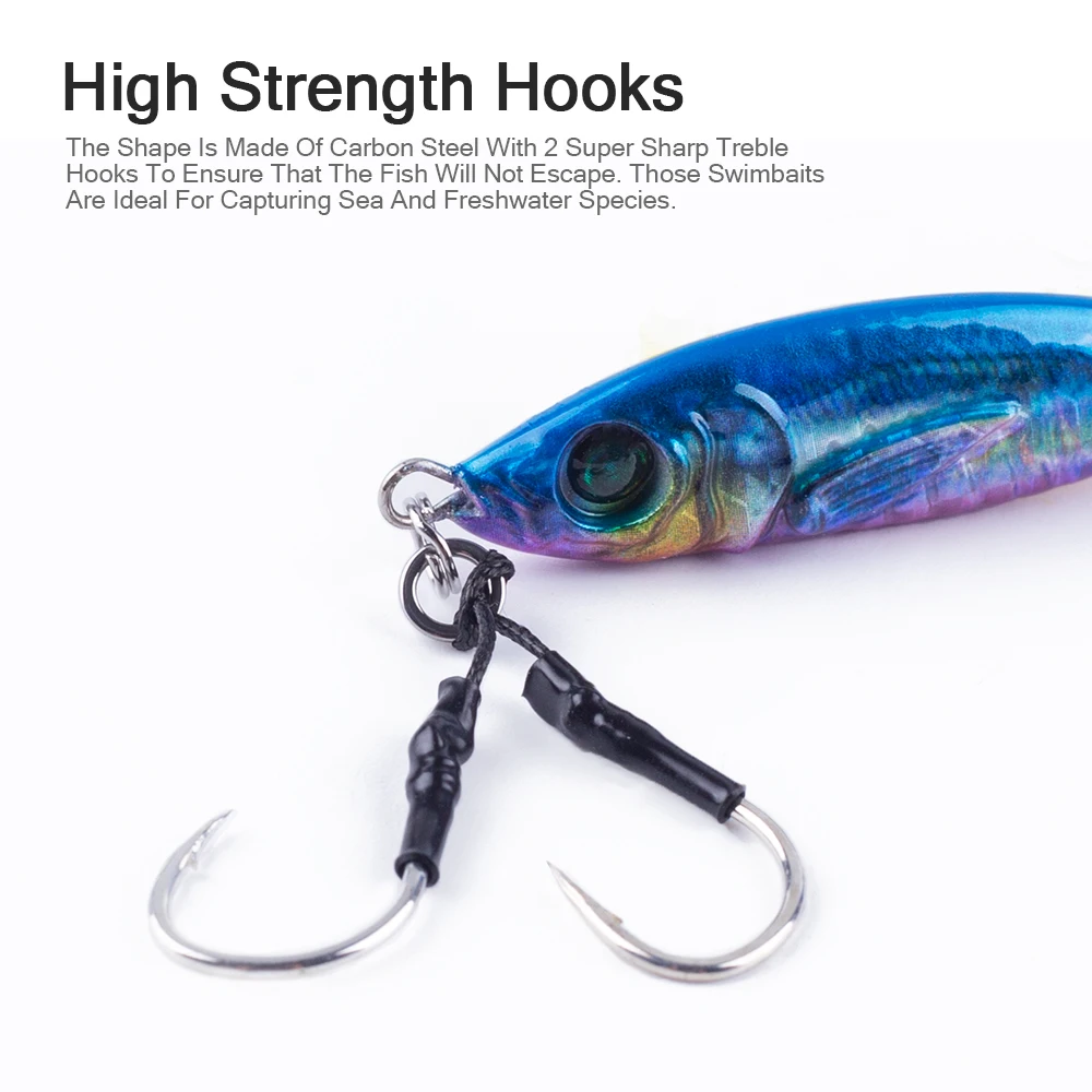 Hanlin 7g/10g/14g/21g/28g/40g Colorful Metal Jig Fishing Lure Spinning Spoon Bait Bass Hook Minnow Sinking Casting Pesca Tackle