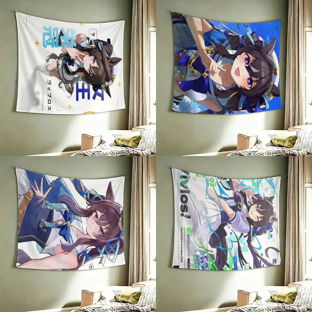 Vivlos Uma Musume UMA  flag Best Price Decoration Outdoor Picnic Party Art Hanging
