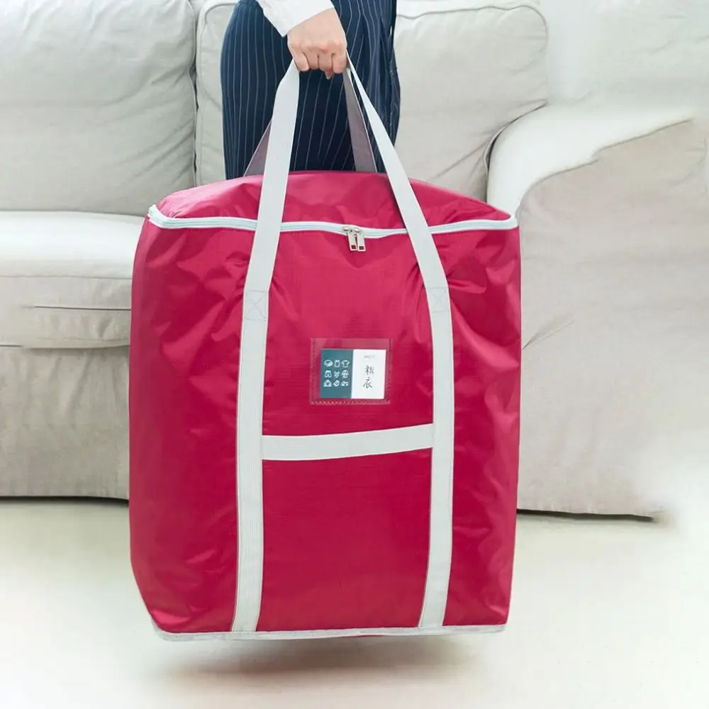 حقيبة أمتعة سفر متينة مقاومة للرطوبة وقابلة للغسل وقابلة للطي حقيبة تخزين مقاومة للماء ذات سعة كبيرة لتنظيم الملابس