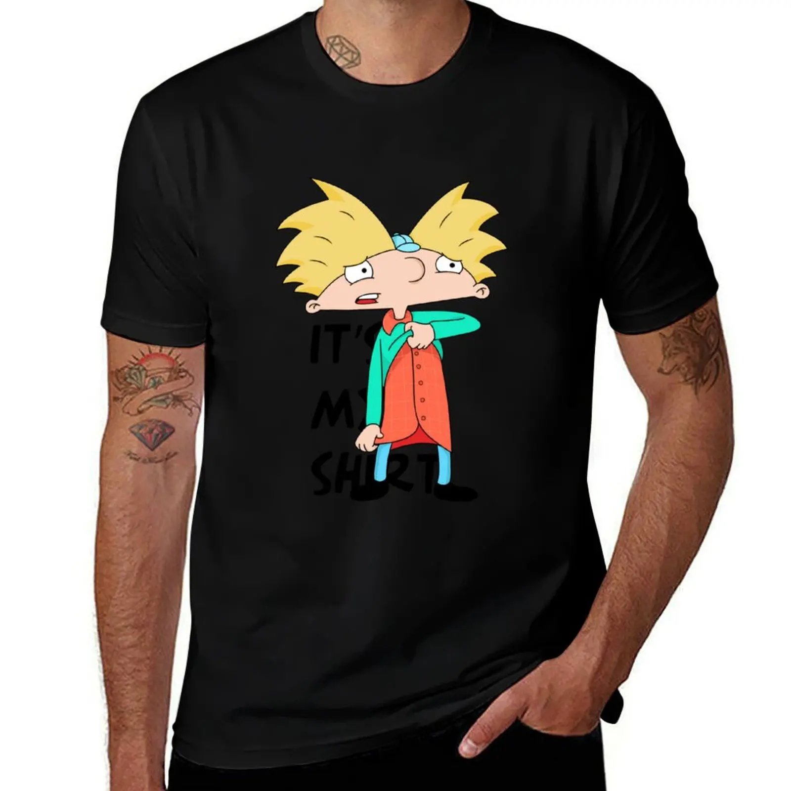

Hey Comedy Drama Arnold (2) T-Shirt t shirt for man 100 percent cotton t shirt man plain t shirts designer T-Shirt