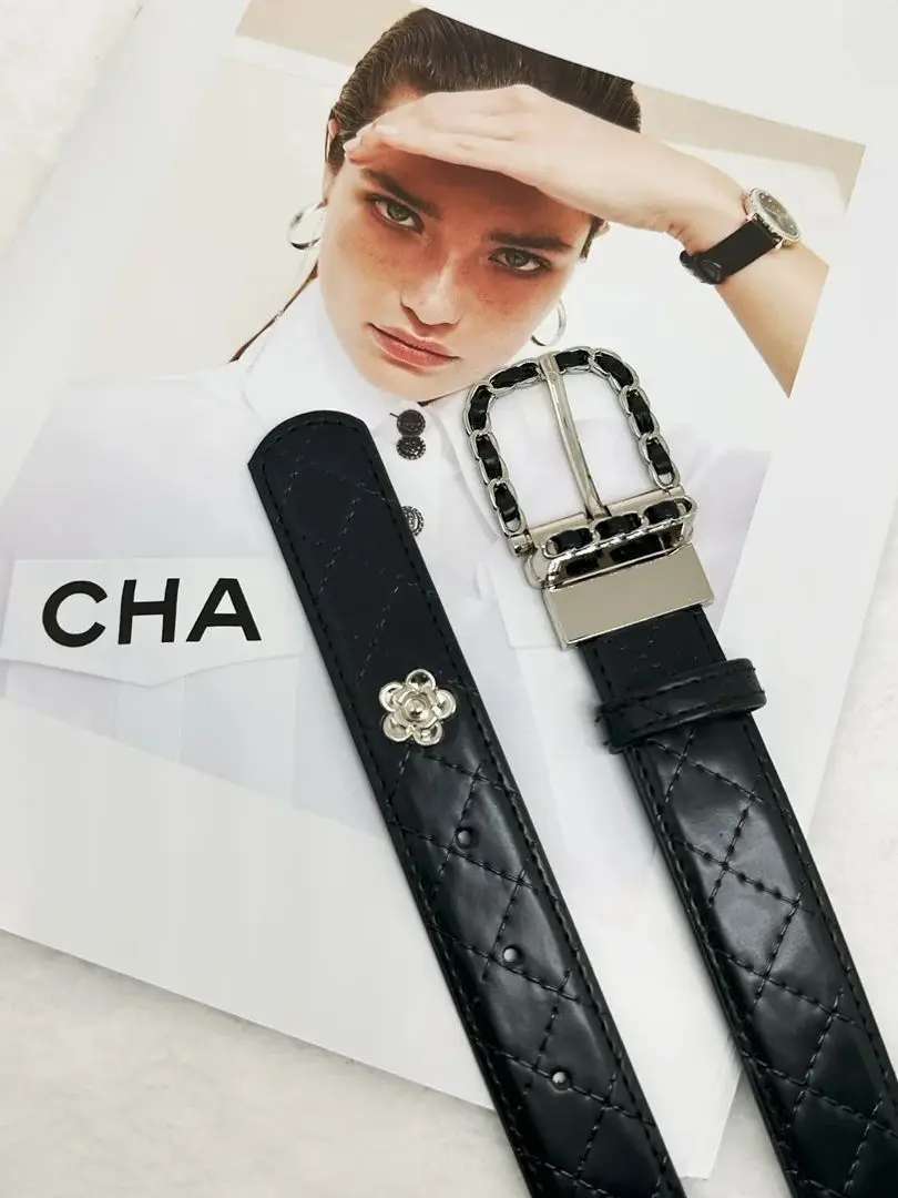 Luxury Brand Leather Belt For Women Designer Alloy Buckle Waist Strap Female Jeans Trouser Dress Waistband