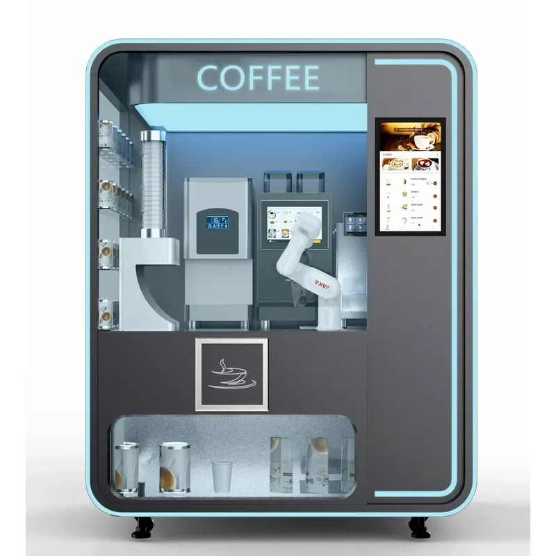 High Efficiency All-in-One Solution Arm Coffee Machine Ice Cream Maker Pizza Oven with Core Motor PLC Bearing
