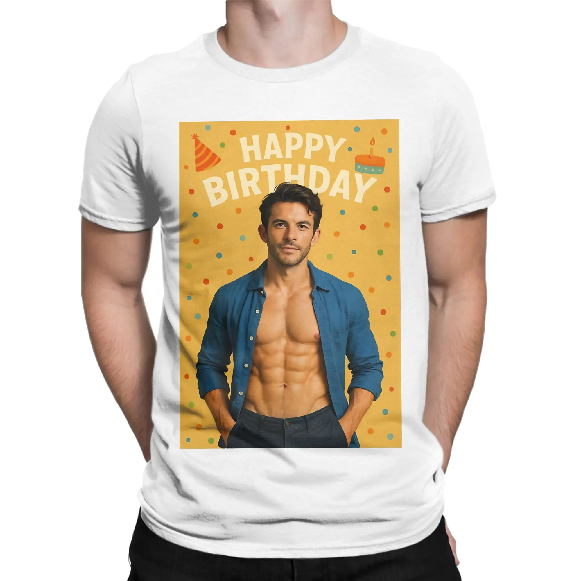 Jonathan Bailey Actor for Men Women T Shirt Comedy Fashion Tees Short Sleeve Round Neck T-Shirt Pure Cotton Gift Clothing