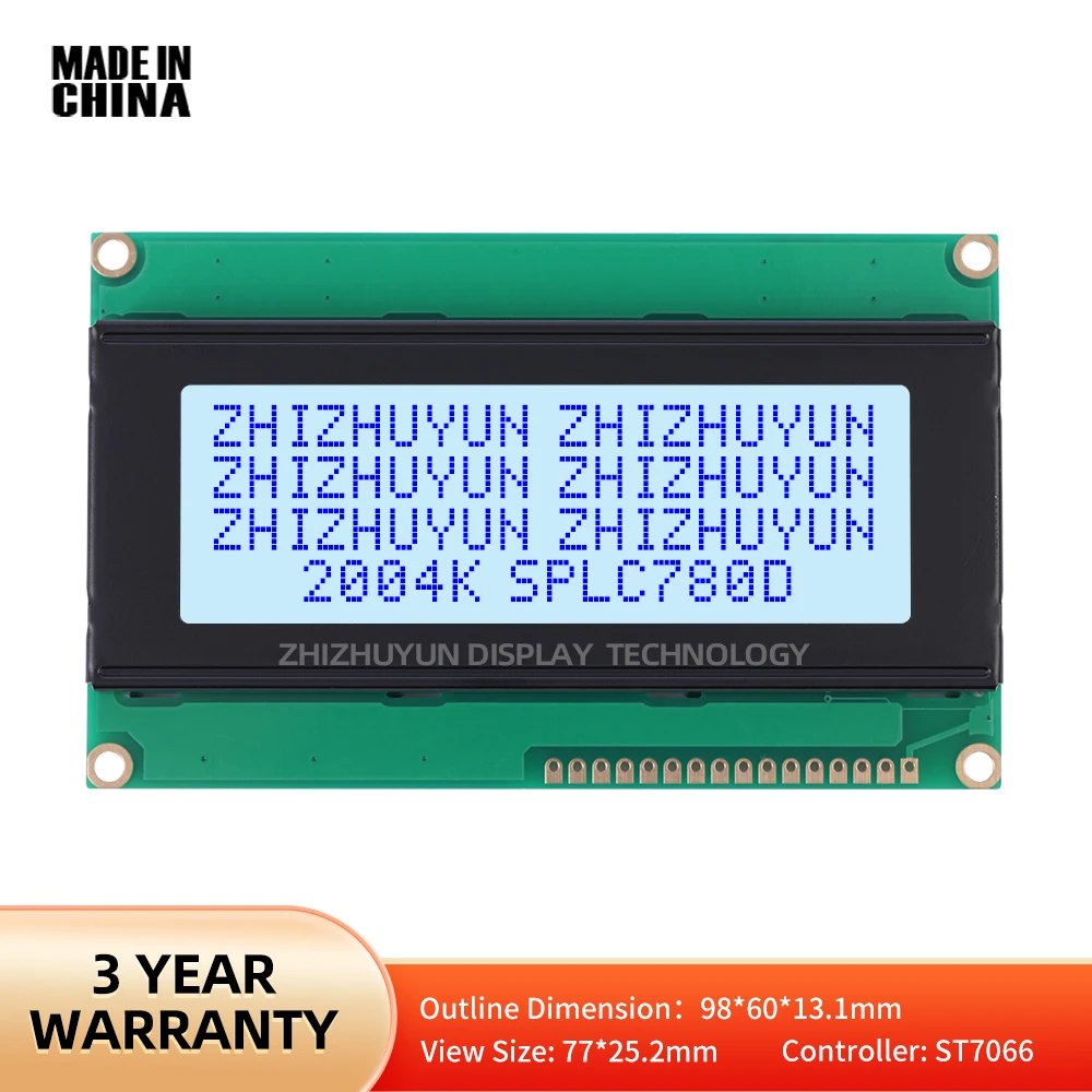 LCD2004 LCD Display Module LCM With Yellow Green Blue White LED Backlight 2004K Cyrillic Russian English LCD Screen