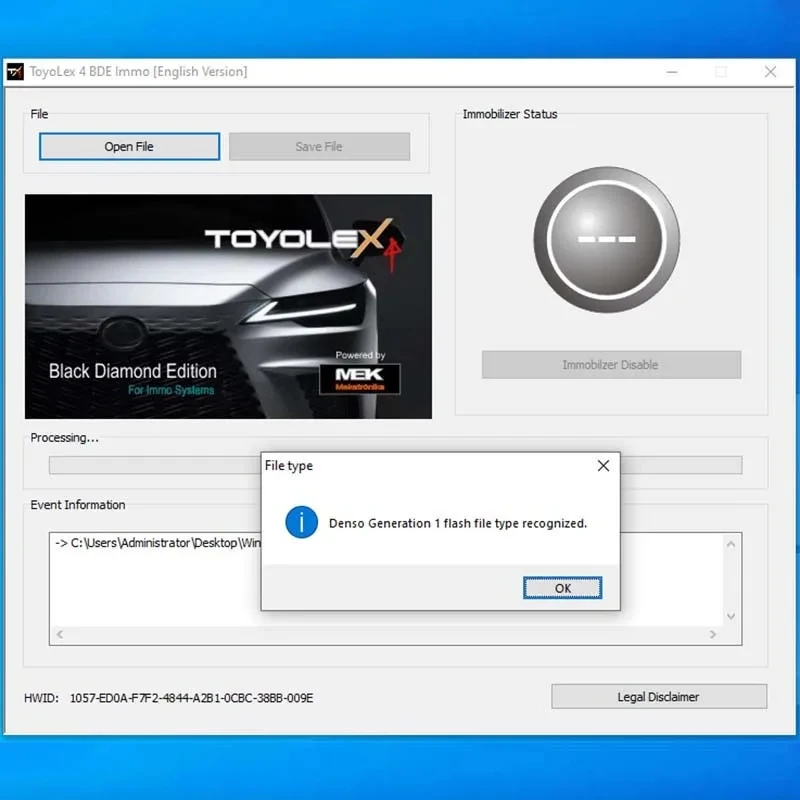 Toyolex4 Toyolex 4 One PC Install for Denso for Lexus Car DTC Disable Software Tool PK Toyolex3 Toyolex 3 Diagnostic Tool