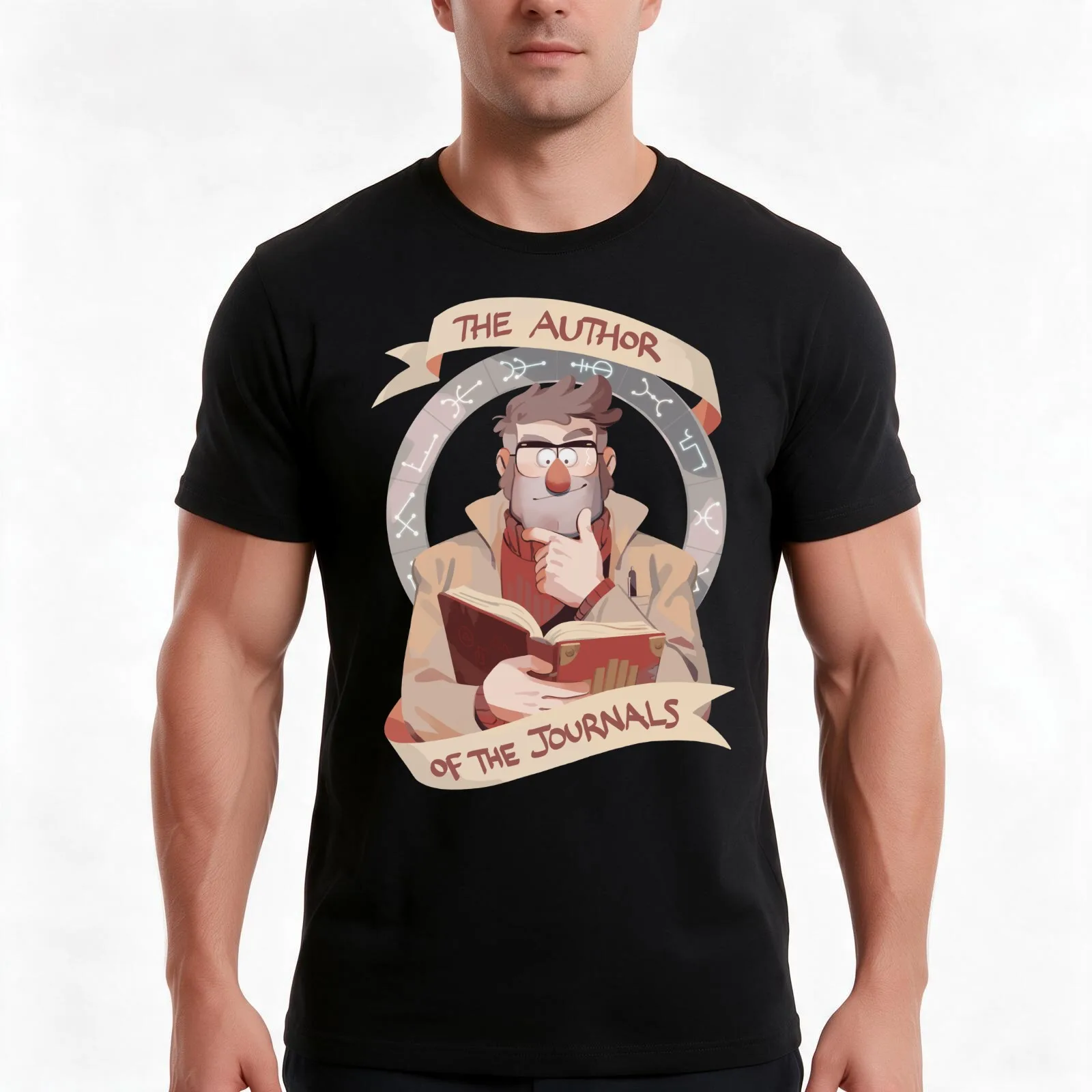 the author T-Shirt, Summer Casual Cotton Tee, Oversized Streetwear Tops, Vintage Graphic Print, Loose Fit Short Sleeve