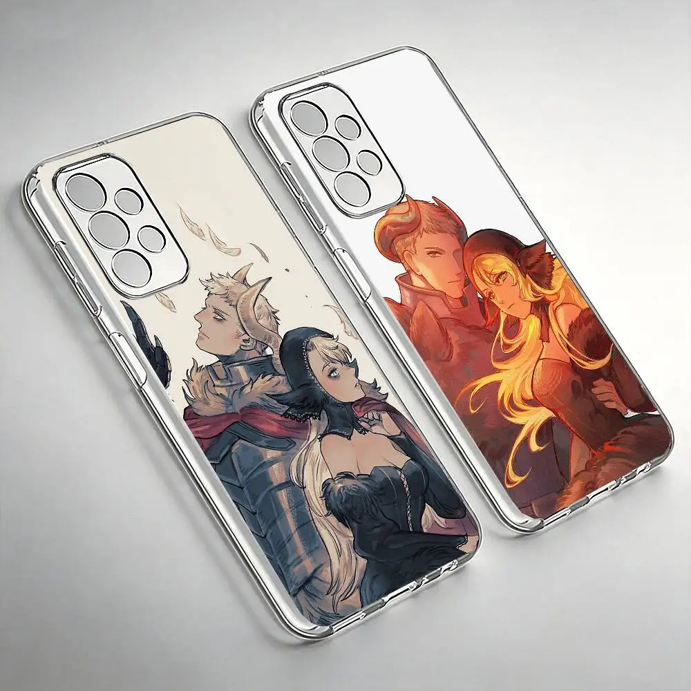 

Anime M-Marcille x L-Laios Phone Case For SamsungA10,12,20,21S,30,31,40,50,51,52,70,71 Transparent Cover
