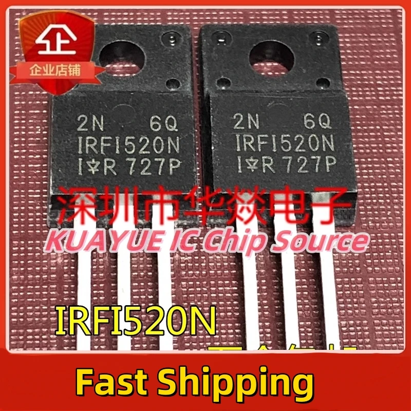 10PCS-30PCS/ IRFI520N   TO-220F 100V  7.6A  Fast Shipping Quality Guarantee